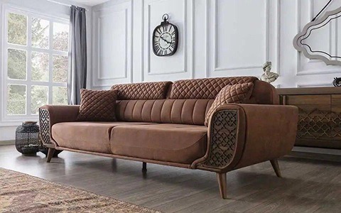 تصویر 2 از فروش مبل راحتی قهوه ای + قیمت خرید به صرفه